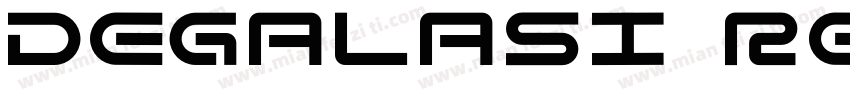 Degalasi Regular字体转换